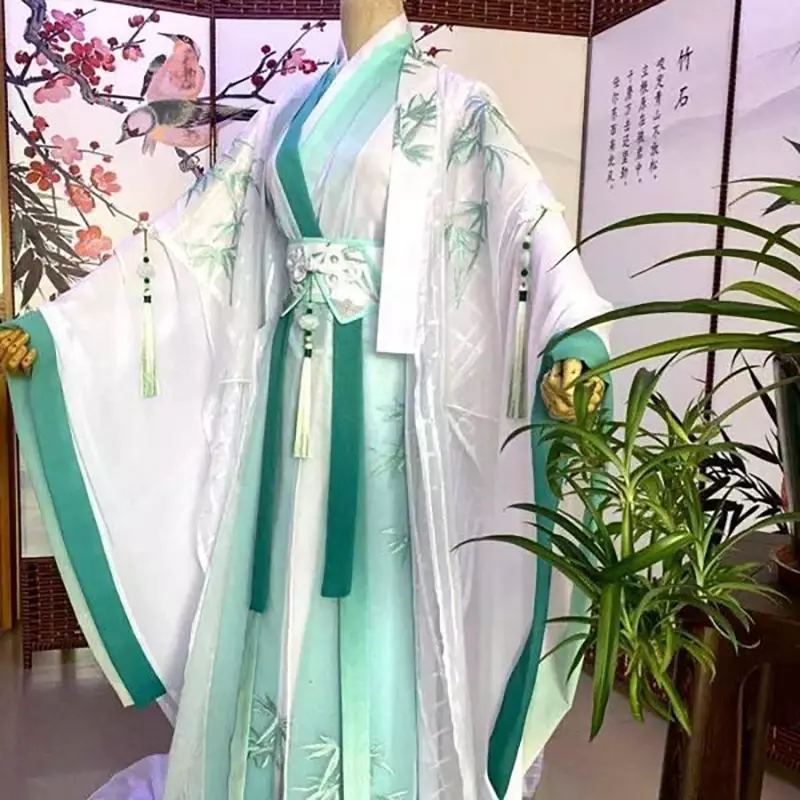 فستان هانفو الصيني التقليدي للرجال والنساء ، زي كرنفال كبير الحجم مخصص ، تشي رونق ، تأثيري سيد الرياح ، حجم كبير ، 5XL