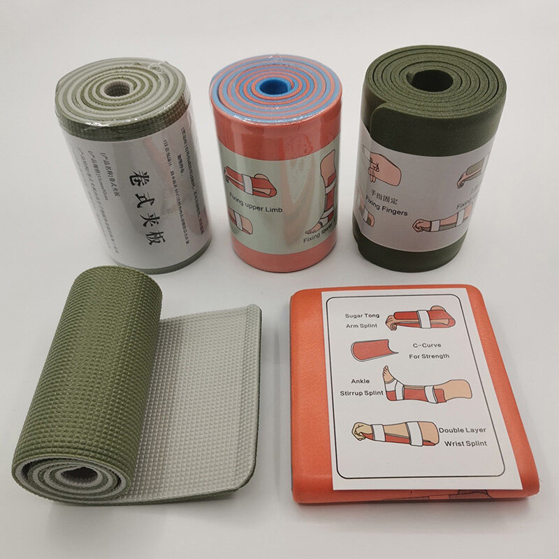 SAM-Outdoor First Aid Splint Polymer Roll Splint, acessórios fixos, treinamento de primeiros socorros