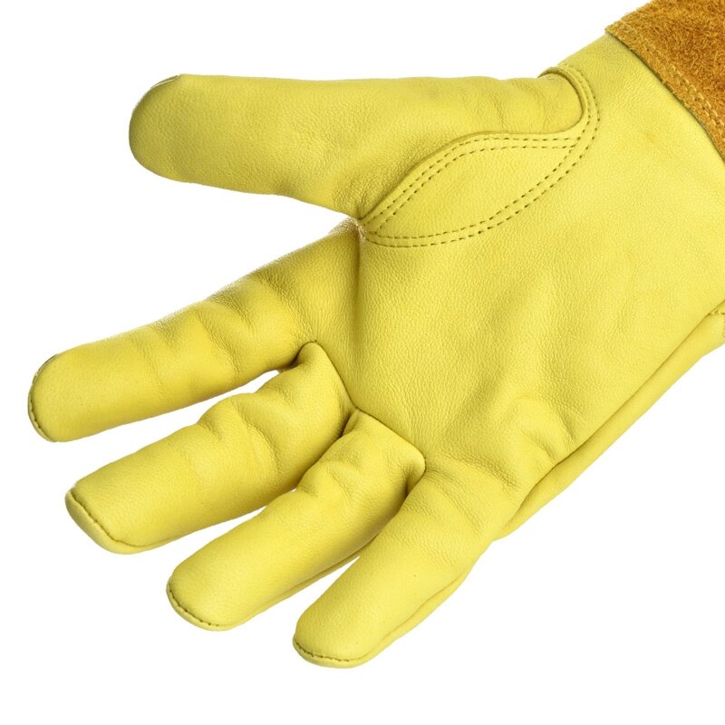 M5TF Кожаные устойчивые к шипам садовые перчатки с длинным рукавом, подходящие для женщин и мужчин