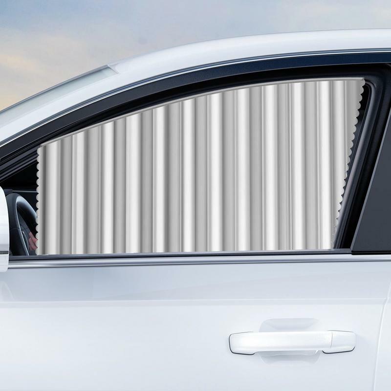 Auto Window Shades 4PCS Heat Insulation Automotive Sun Shade Soft Window Shades For Family Car & Commercial Vehicle Heatproof