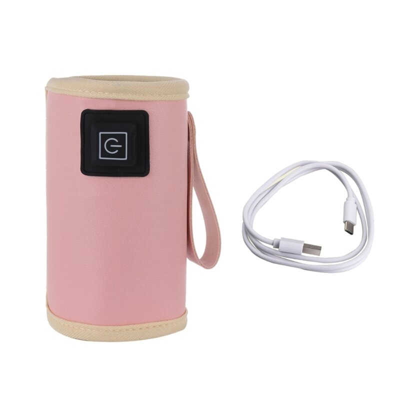 Calentador leche USB con temperatura ajustable, bolsa calentadora para biberones, bolsa aislante que proporciona calidez y a