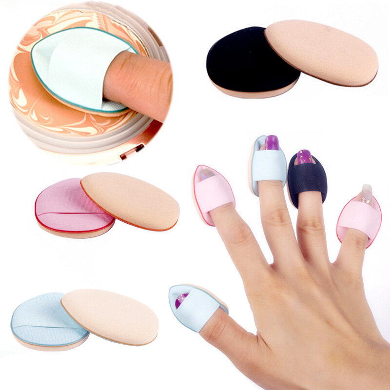 1/3/10 Pieces Mini Finger Puff Set Air Cushion Concealer Foundation Makeup Blender Women Soft Small Makeup Pad Puff Makeup Tool