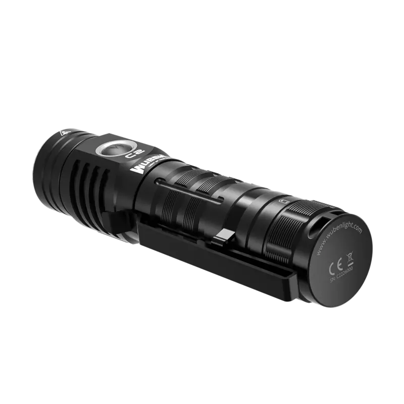 WUBEN C2 Rechargeable Flashlight 2000Lumens Beam throw 358Meters with 21700 Battery With Power Bank LED Troch Lantern