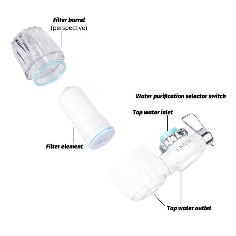 Purificador de agua para grifo, filtro extraíble y lavable, filtro físico pequeño para el hogar, Kictchen, un elemento filtrante