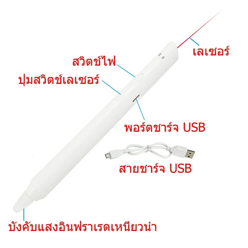 10Pcs OWAY Rechargeable IR ปากกาสำหรับ Wiimote กระดานไวท์บอร์ดกระดานไวท์บอร์ดแบบโต้ตอบปากกาเลเซอร์อินฟราเรด