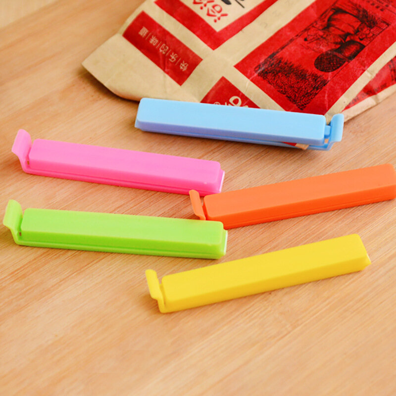 50/100PCS Food Bag Clips Food Bag Sealing Clips Multicolored Reusable Plastic Bag Clips for Food Storage packets Freezer Bags