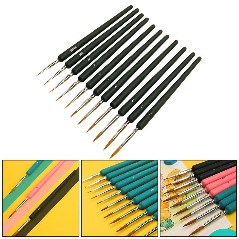 Fine Painting Brush Fine Hook Line Brush Suitable Pigment Acrylic Suitable For Art Supplies Acrylic Oil Painting Artists Brushes