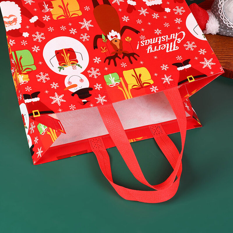 Torba na prezenty świąteczne Święty mikołaj bałwan cukierki torba do pakowania prezentów 2023 Wesołych Świąt dekoracje na domowe przyjęcie Navidad Noel 2024 nowy rok