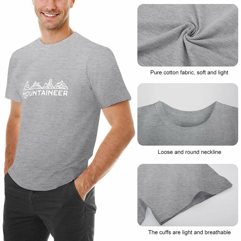 등산용 티셔츠 브랜드 티셔츠, 남성 그래픽 티셔츠, 애니메이션 캐주얼 상의, 빈 티셔츠, 유머 티셔츠