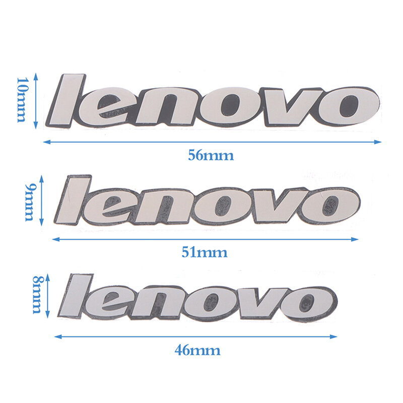 Stiker Logo logam Laptop Multi gaya, stiker logam dekorasi DIY untuk Laptop Lenovo
