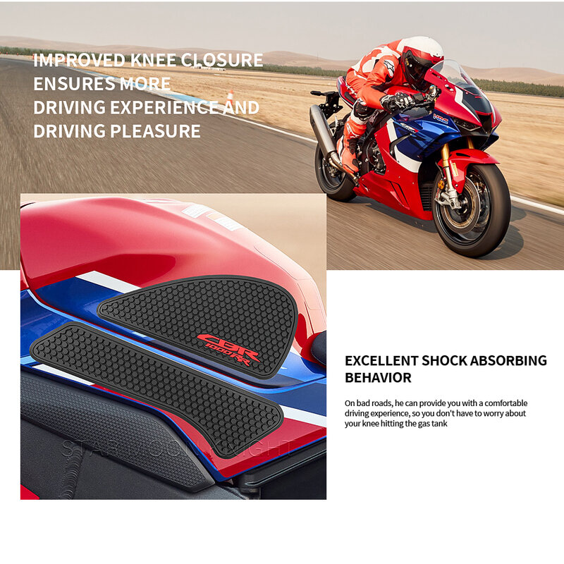 Motocicleta Side Fuel Tank Pad para Honda, Joelho Grip Traction, Protector Adesivos, CBR1000RR-R, Fireblade SP, 2020, 2021, 2022
