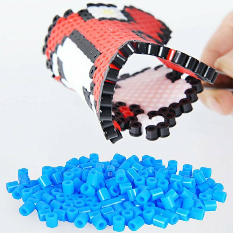 24/72 Colors Box Set Hama Beads Toy 2.6/5mm Perler Educational Kids 3D Puzzles DIY Toys Fuse Beads Pegboard Sheets Ironing Paper