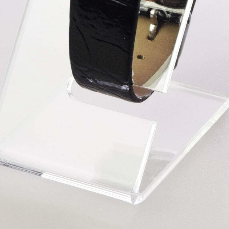 Estante de exhibición de acrílico para pulsera, organizador de Soporte para reloj, 2 unidades