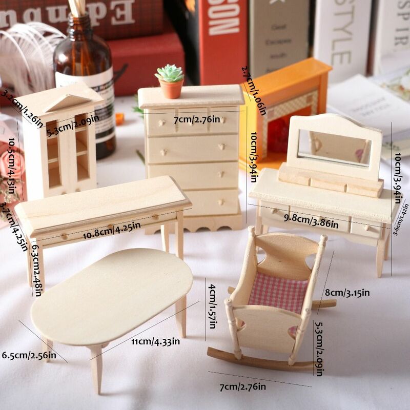 Игрушка для ролевых игр «сделай сам», деревянный кукольный домик, аксессуары, миниатюрная модель мебели, мини-шкаф, детские игрушки для детей