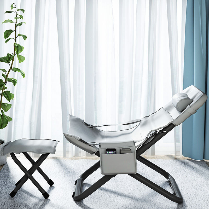 갑판 의자 시에스타 정오 휴식 멋진 의자 발코니 캐주얼하고 편안한 홈 등받이 휴대용 게으른 소파 여름