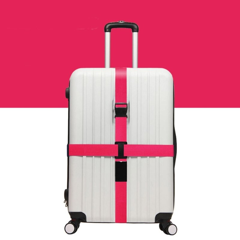 荷物ストラップ耐久性のあるパッキングストラップ調節可能なスーツケースベルト旅行アクセサリー