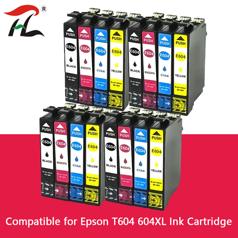 T604 604xl cartucho de tinta compatível para epson 604 XP-2200 XP-2205 XP-3200 XP-3205 XP-4200 XP-4205 WF-2910DWF WF-2950 impressora