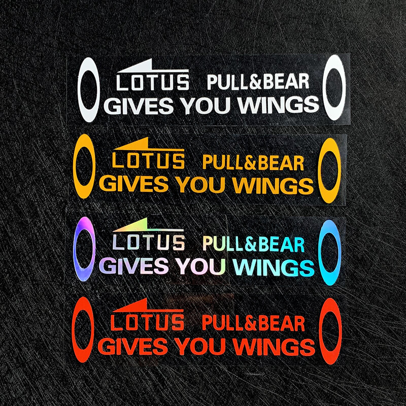 Motorcycle Sticker Helmet Decorative Lens Visor GIVE YOU WINGS MOTO Lotus Reflective Auto Stickers