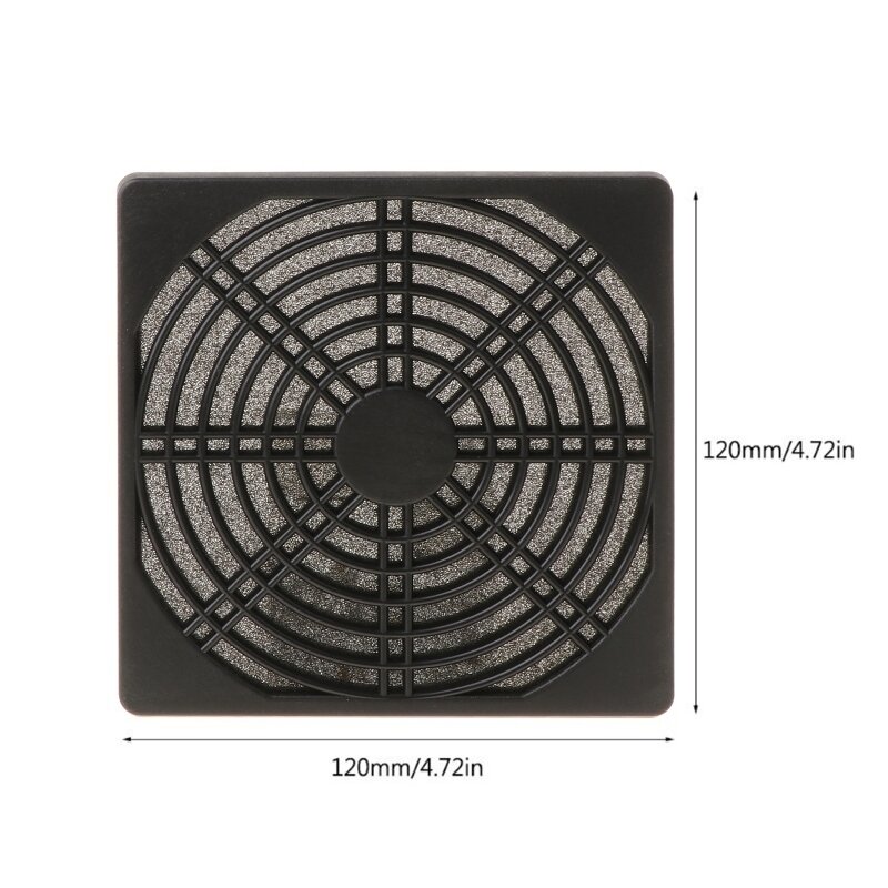 Stofdicht 120mm voor Case Fan Stoffilter Guard Grill Protector Cover Voor PC Comp Dropship