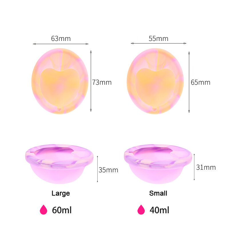 1pcs Silicone Flat Fit Design Extra Thin Reusable Disc For Women Menstrual With Pull Tab Sterilizing For Women