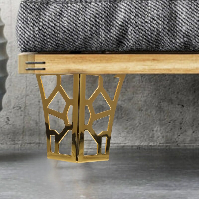 4 Stück Eisen Sofa Beine Gold Waschtisch Hocker Metall möbel Unterstützung Füße Couch tisch kurze Couch