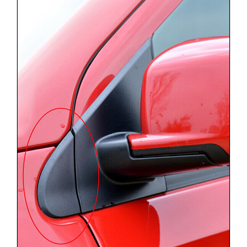 Frente do carro lado esquerdo espelho retrovisor bandeira asa moldagem fender capa tira preto abs apto para dodge journey 2009-2020 5178151ad