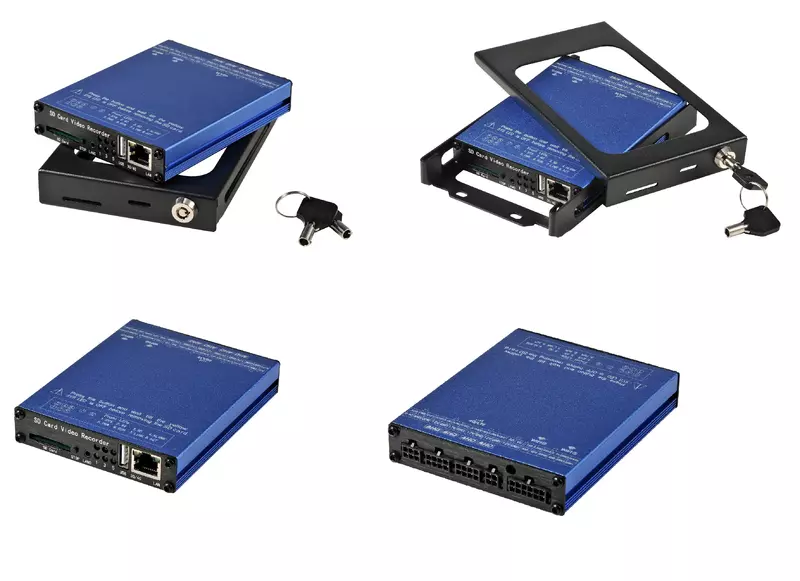 Cámara analógica MDVR SDVR104, 4 canales, tarjeta SD, 1080P, 4G, GPS, sensor G, WIFI, soporte de detección de puntos ciegos para camión, autobús/TAXI