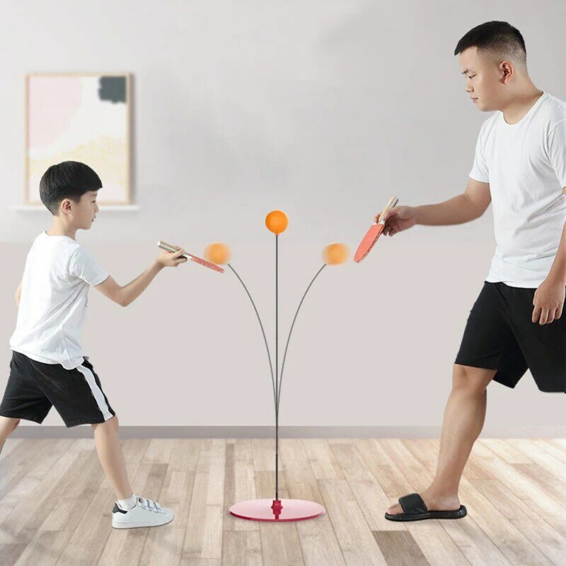 1Set dispositivo di allenamento per ping pong Set da ping pong portatile intrattenimento genitore-figlio allenamento Fitness allenamento per la vista a casa