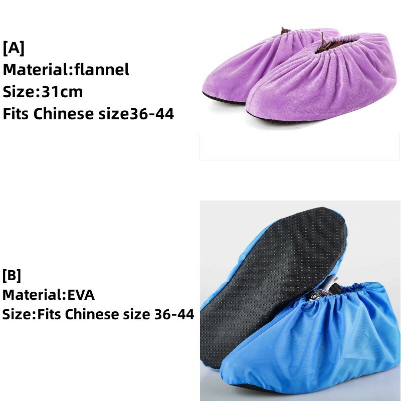 Reusable Shoe Covers Non-slip For Men Women Washable Keep Floor Carpet Cleaning Household Indoor Outdoor Shoes Protector Cover