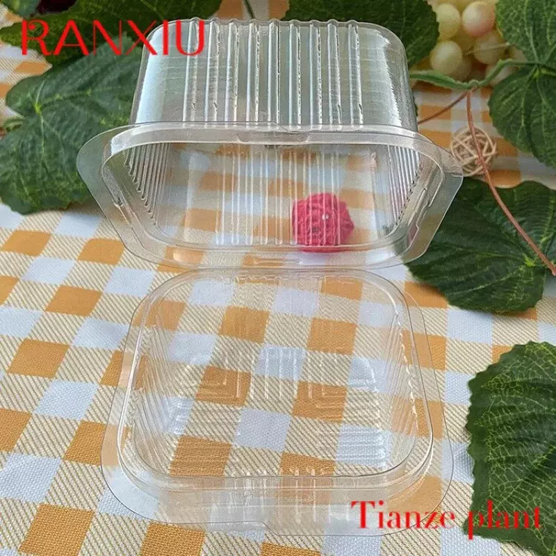Контейнер-раскладушка для фаст-фуда на вынос на заказ, пластиковая прозрачная канифоль для пищевых продуктов