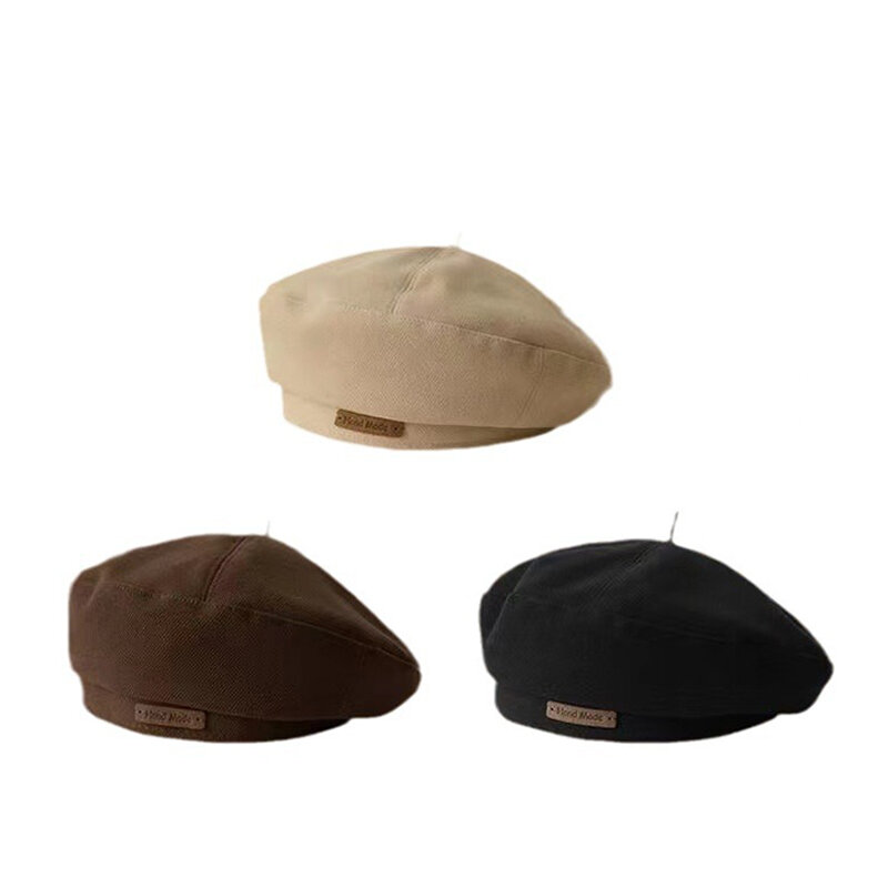 Autumn Winter New Sweet Cool Light Luxury Woolen Hats Retro Versatile Berets Cap