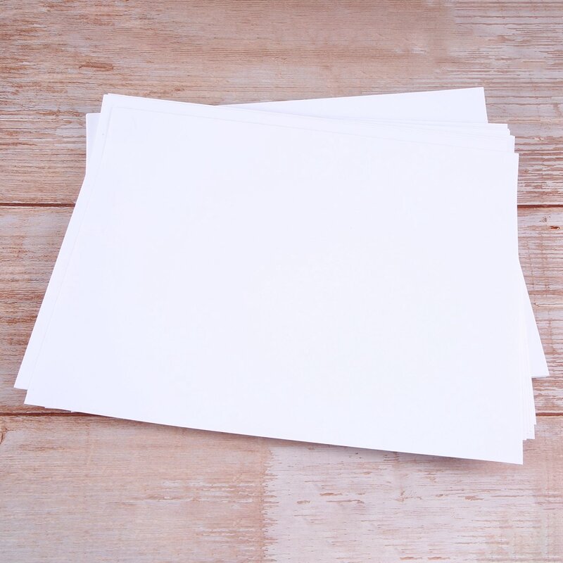 Papel adesivo de vinil branco mate, premium imprimível, impermeável, papel decalque para jato de tinta e impressora, 210X280mm, 30 folhas