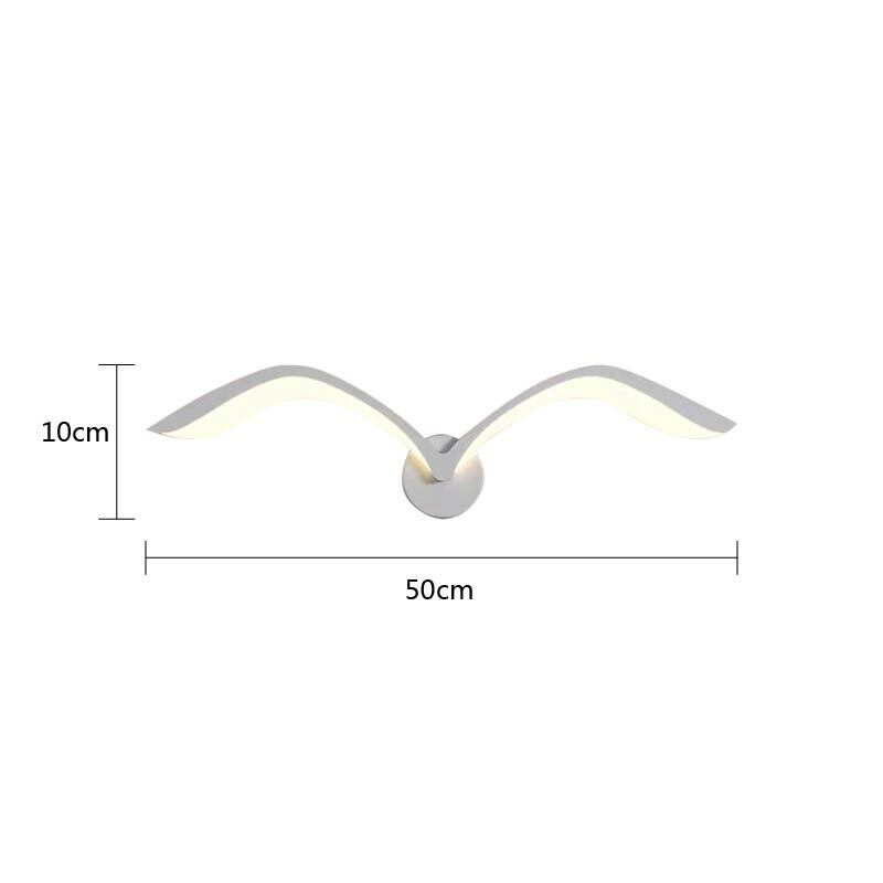 Creative seagull wall lamps Art Home Decor Luminaire Modern LED Living room TV wall background wall sconce White bedside lamps
