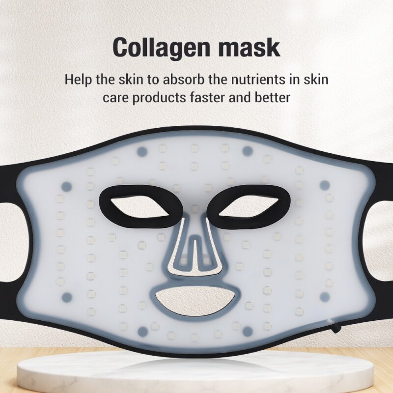 Фотомаска для ухода за кожей лица, инфракрасное домашнее оборудование для красоты, красная фототерапевтическая маска