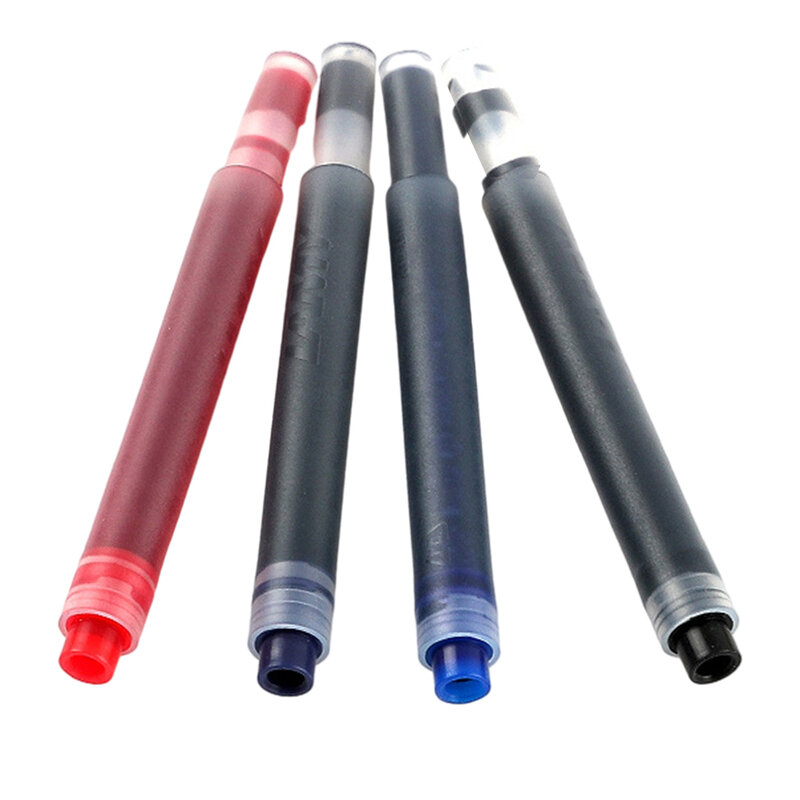 5Pcs T10ตลับหมึก Fountain Pen ตลับหมึกเติมสำหรับ LAMY สีดำสีฟ้าสีแดงเครื่องเขียนอุปกรณ์สำนักงานโรงเรียนการเขียน