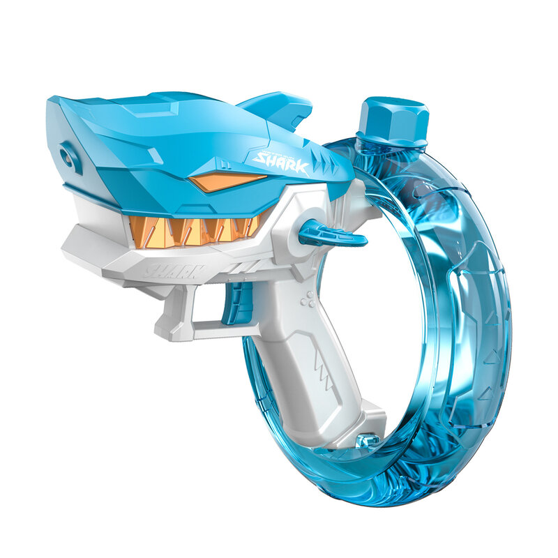 Электрический водяной пистолет Shark, детская игрушка для плавания, летняя полностью автоматическая водяная пушка для мальчиков и девочек
