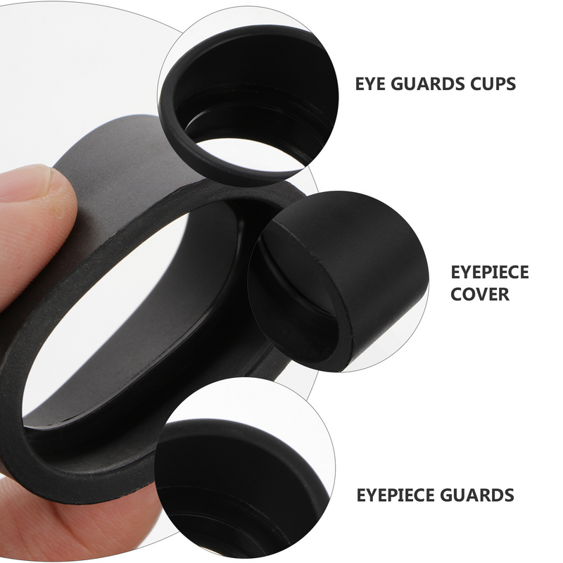 Goggles Eyepiece Guards Microscope Cover Rubber Shield Cylinder Eyepice Cups Trophy