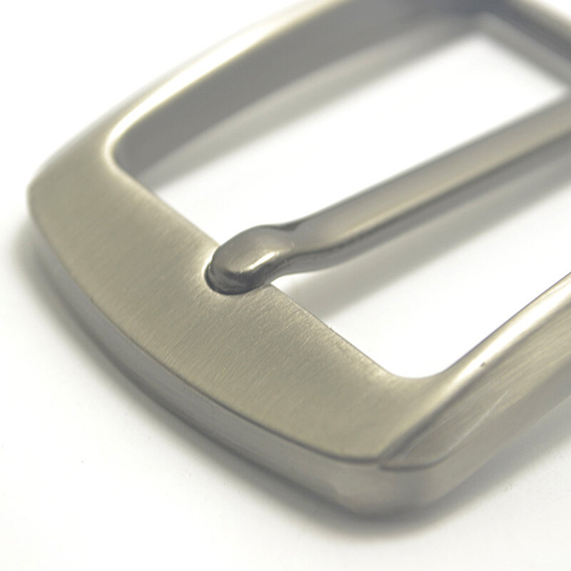 Hebilla de cinturón informal de aleación de Zinc para hombre, hebilla de tacón de barra de extremo, hebilla de un solo Pin, 35 mm