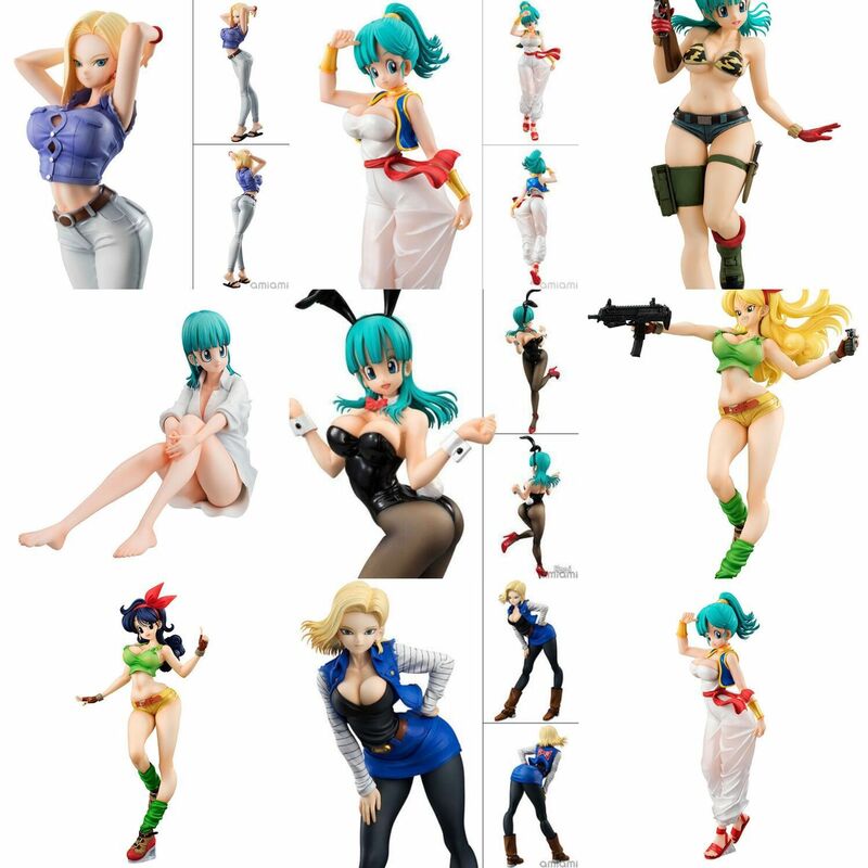 Figuras de acción de DBZ Bunny Girl, Bulma, Buruma, Videl, Lunchi, Chichi, Android 18, Lazuli, Glitter & Glamours, modelo de juguetes de Anime, 20CM