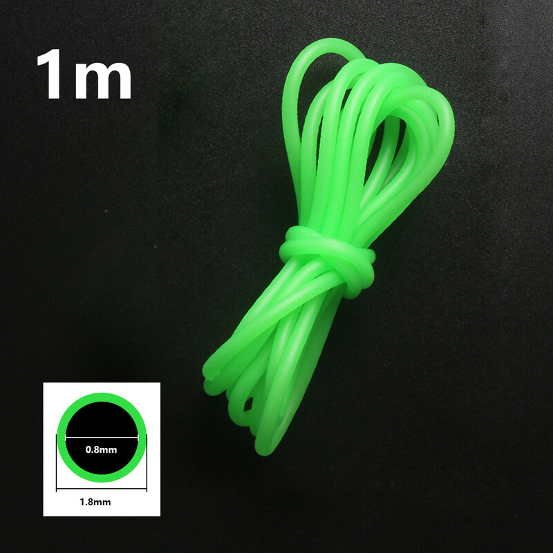 Kawat pancing PVC, kualitas tinggi praktis baru tali tabung bercahaya, panjang 0.8mm/1mm/1.5mm/2mm 1/1, 5m