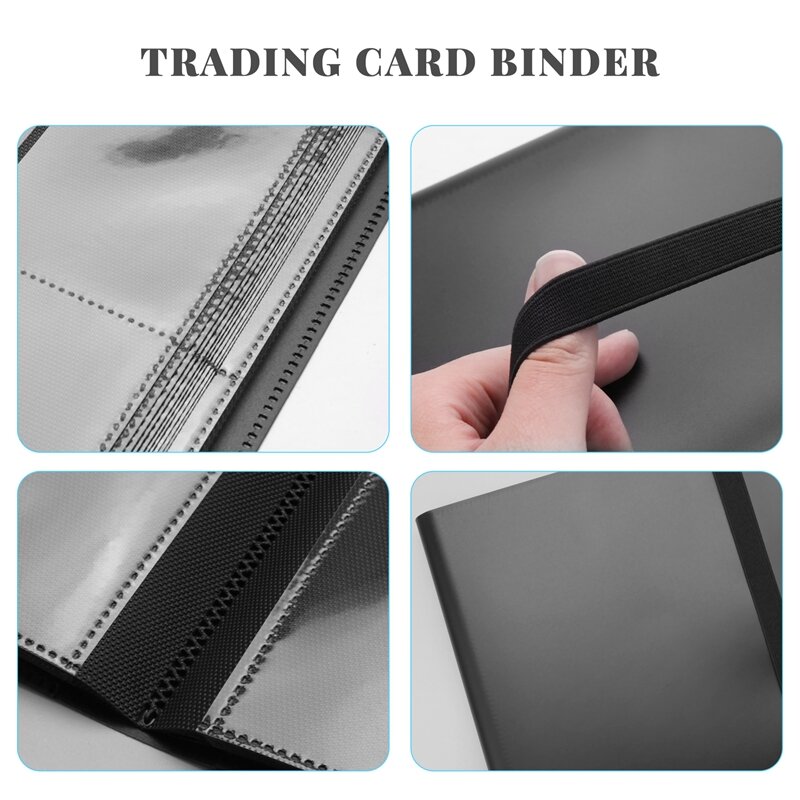 Trading Card Binder, Card Collectors Album With 360 Pockets, Double Sides 9-Pocket Pages Trading Card Holder