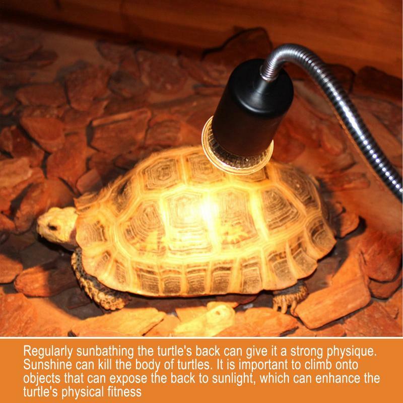 Bohlam panas reptil 220V lampu cahaya Habitat lampu panas berjemur untuk reptil lampu panas kura-kura bohlam panas untuk reptil naga berbantalan reptil