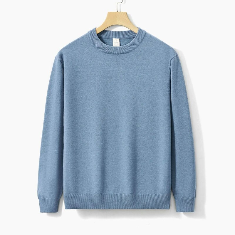 Solid Color Sweater Men's Autumn Fashion Long Sleeve Japan Style Simple Basic Pullovers Women Unisex O-neck Casual Loose Tops