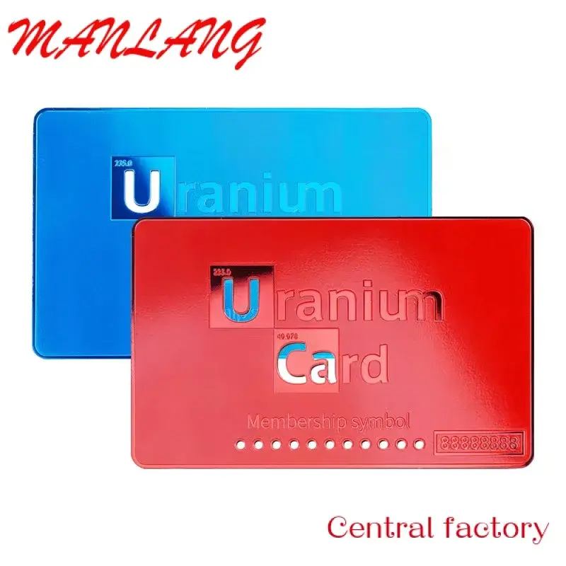 بطاقة معدنية من Bla N Card N Rfid Busins ، طباعة مخصصة CS مقبولة ، بطاقة Pvc Fl الجانبية att