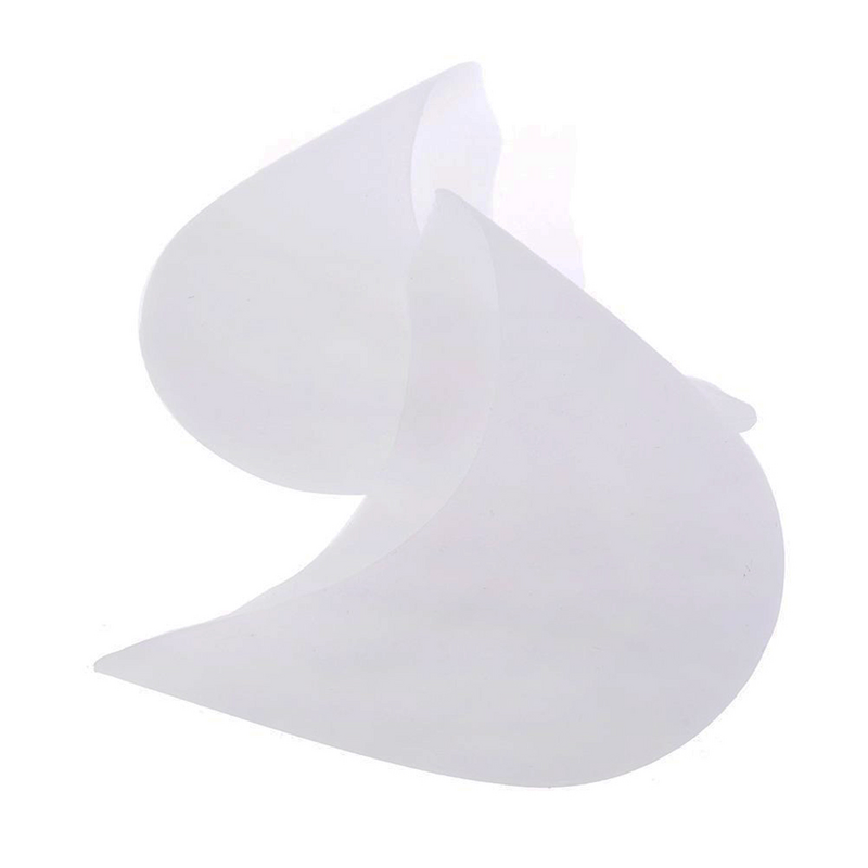Sepasang pelindung jari kaki bantalan jari sepatu runcing gel silika balet dengan lubang berpori (putih)