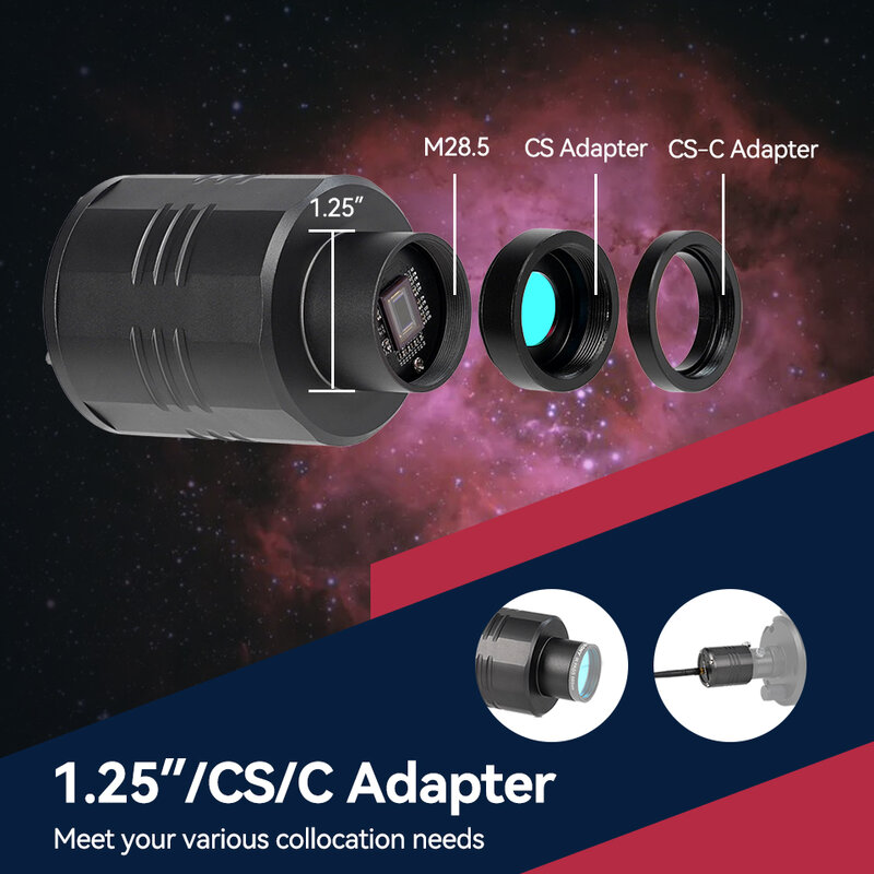 SVBONY SC311 IMX662 2,4G Wi-Fi астрономическая камера для астрономической планетарной фотографии и солнечной и лунной фотографии EAA