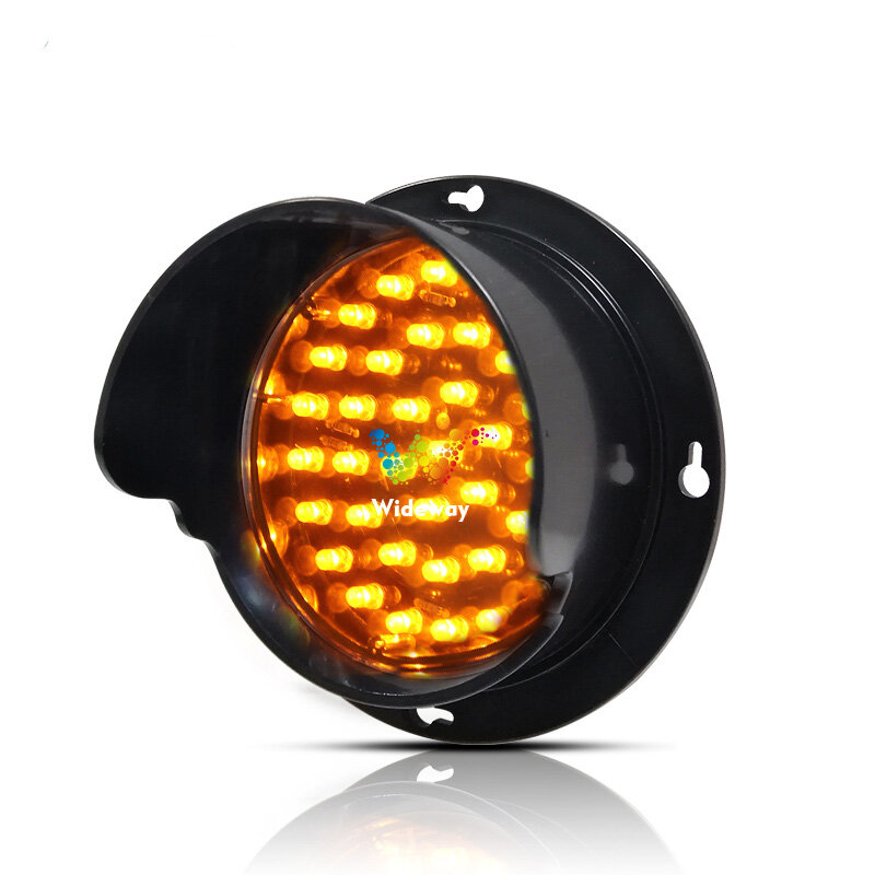맞춤형 LED 빨간색 노란색 녹색등 신호등 램프, LED 신호 모듈, PC 하우징, DC 12V, 100mm