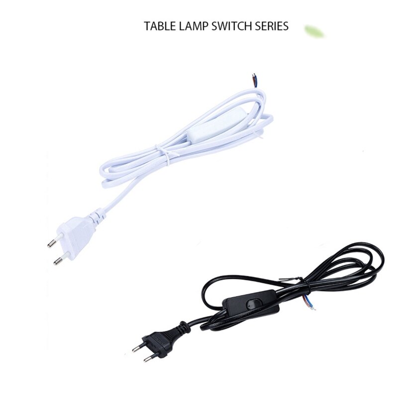 Przewód zasilający lampę LED przełącznikiem Wtyczka EU Złącze przewodu LED Przewód zasilający 6 stóp/1,8 m T5EF