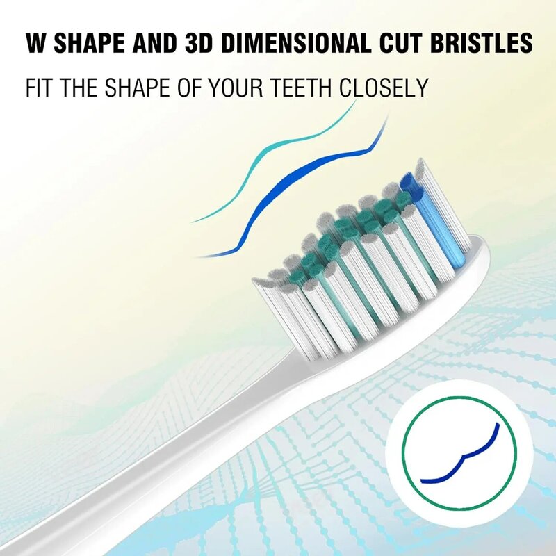 Têtes de brosse à dents de rechange, compatible avec Philips macicare, C3, C1, C2 Nipmacicare, 4100, 5100, 6100, 9023, 4-16 pièces