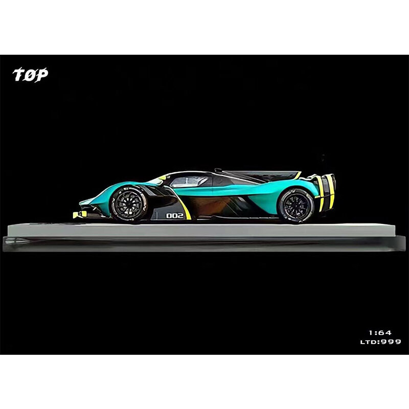 PreSale TOP 1:64 Valkyrie AMR Pro Green Diecast Diorama Car Model Collection Miniature Toys